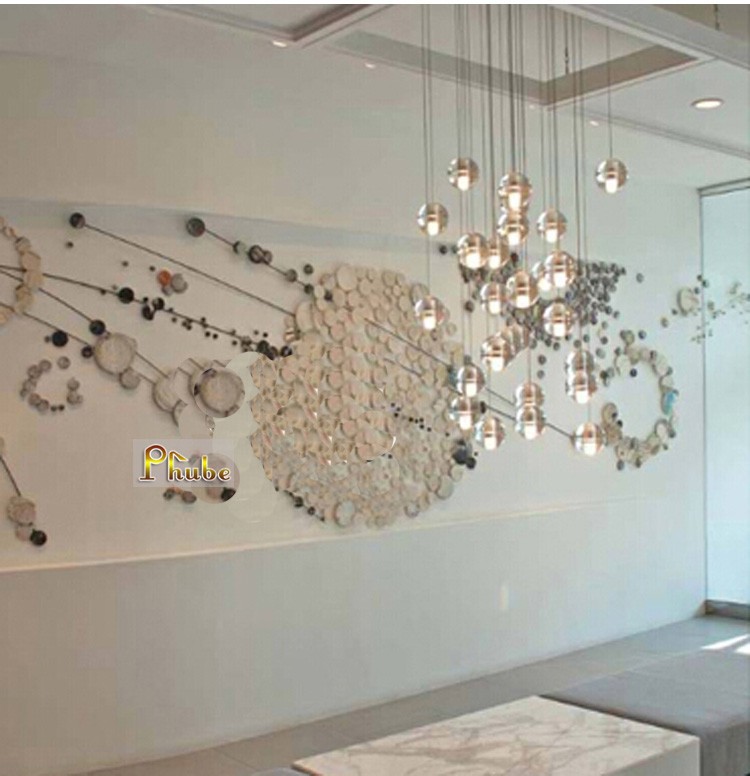 Ihaupress Square Shape Crystal Chandelier Meteor Shower Prev