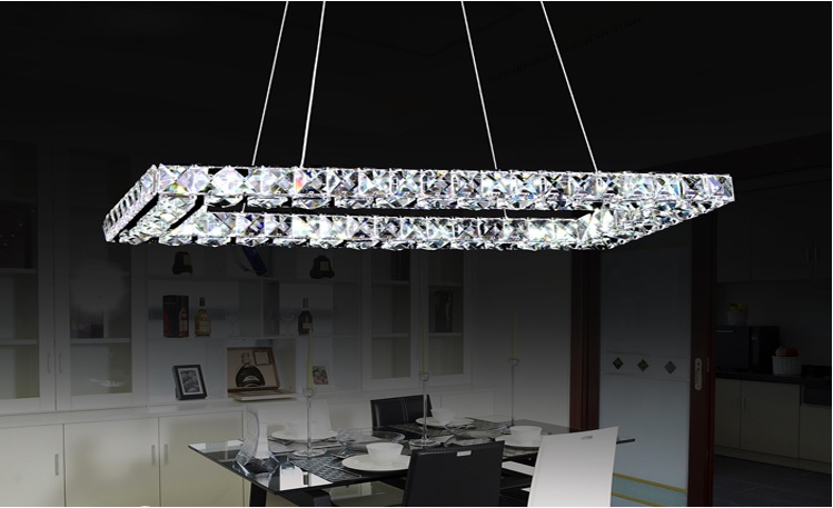 rectangular modern chandelier