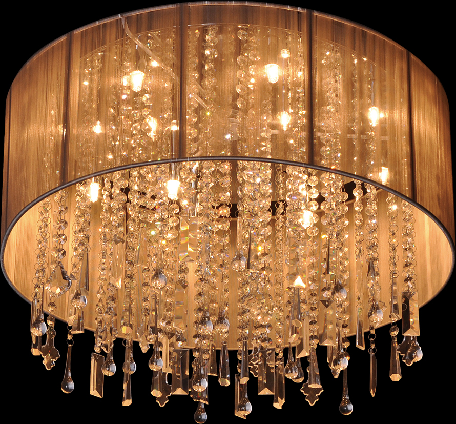 Contemporary Crystal Ceiling Light 8037 8 4s